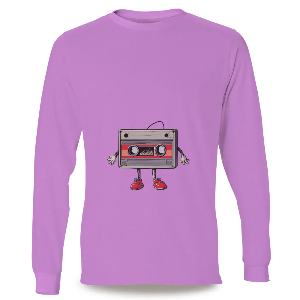 T-Shirts Custom: Dancing Cassette Tape - Vintage & Retro|tanjiro vintage t shirt