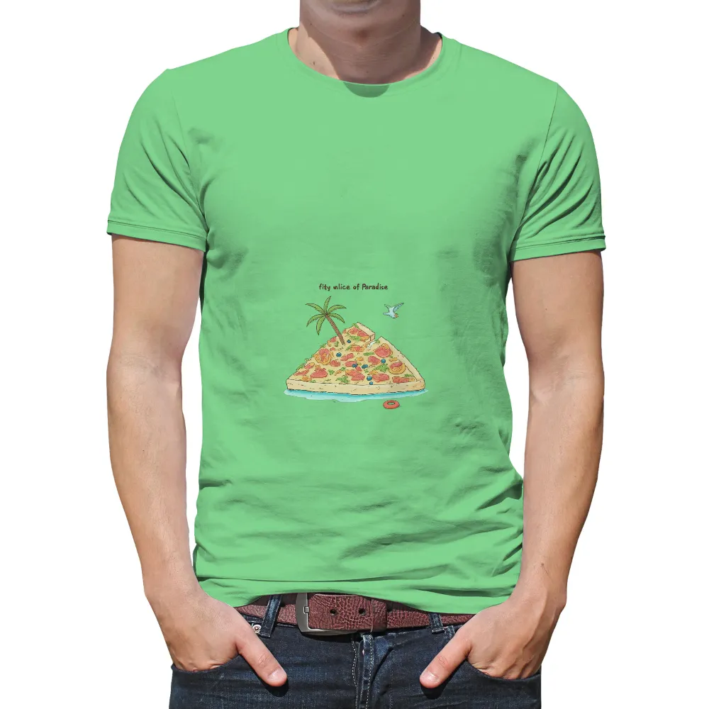 Whimsical Pizza Paradise Graphic: A Slice of Humor and Creativity|white tropical shirt mens