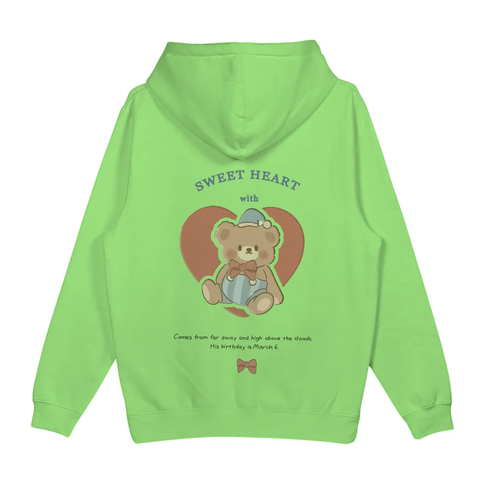 Customized Tee Shirts: Sweet Heart with Teddy Bear Love|t shirt roblox i love