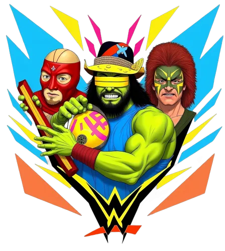 T-Shirts Pattern: Legendary Wrestling Trio