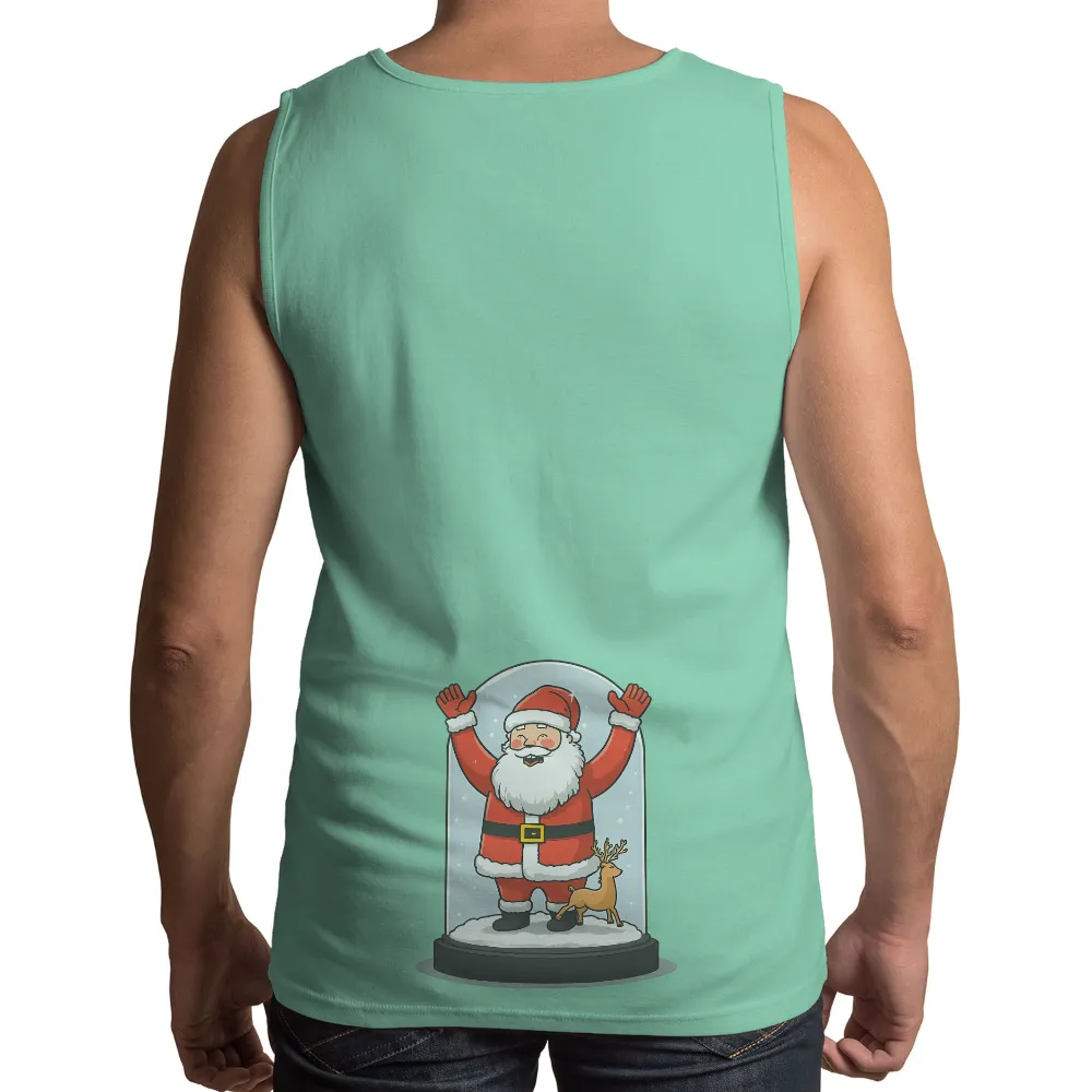 TShirt Design: Santa Claus in a Snow Globe - Christmas Spirit|pokemon magic shirt 1999