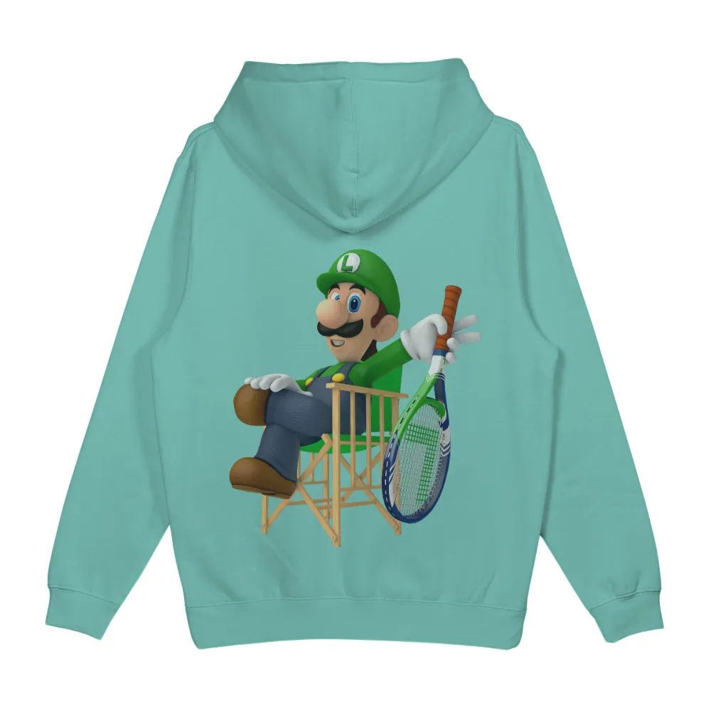 TShirt Printing: Luigi Tennis - Video Game Sports Mashup|gaming shirts custom