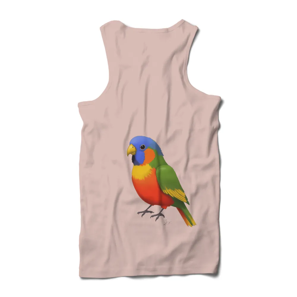 Custom Tee Shirts: Rainbow Lorikeet - Nature's Vibrant Beauty|ganpati t shirt design 2022