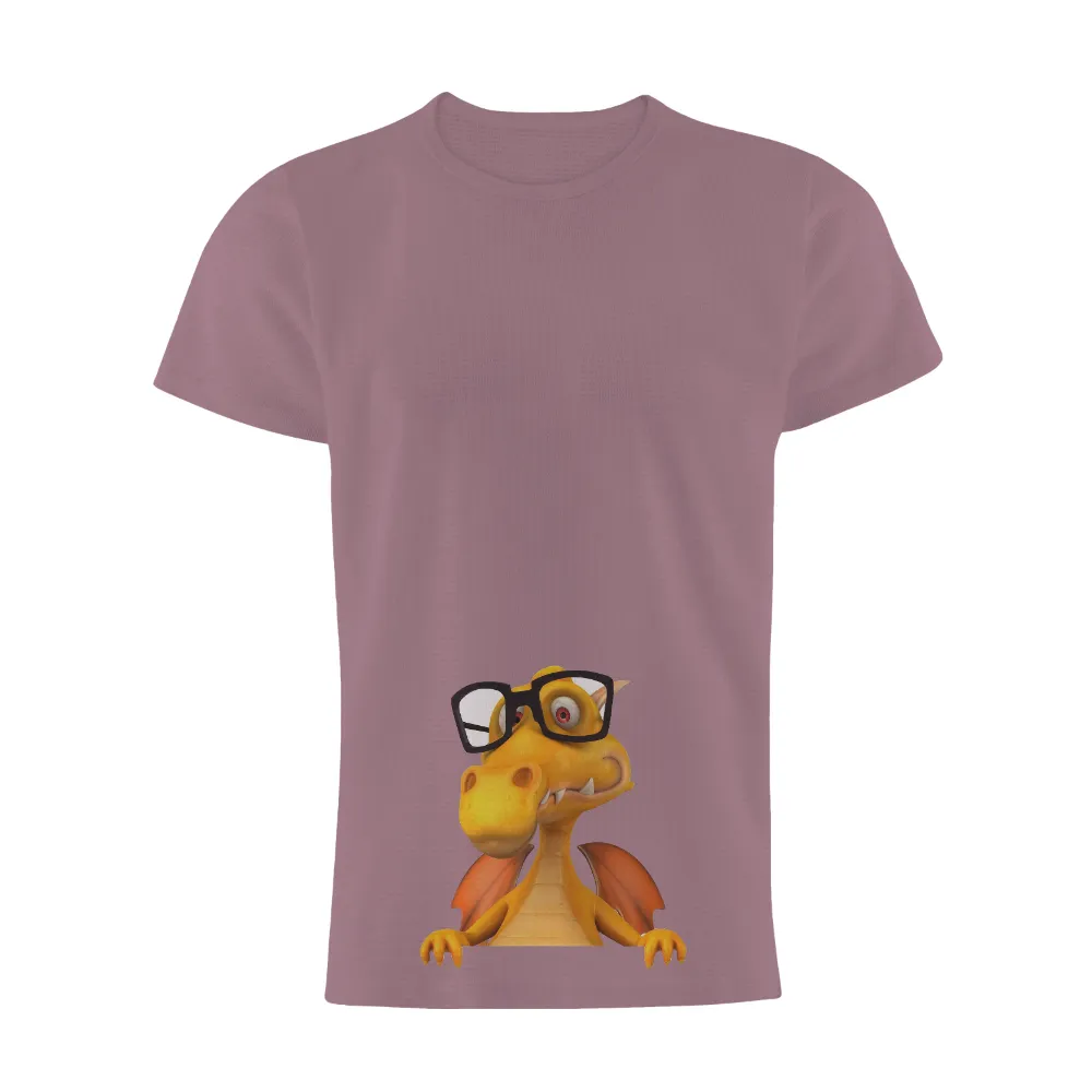 Tee Shirt Printing: Nerdy Dragon - Funny & Quirky Design|easter bunny with glasses shirt