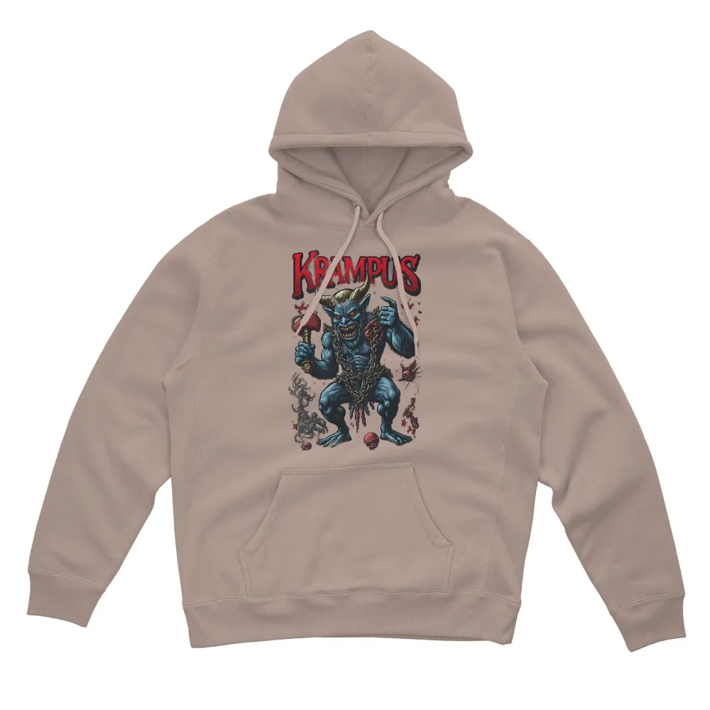 Custom Printing: Krampus - Folklore Demon with Chains and Axe|roblox t shirt dark