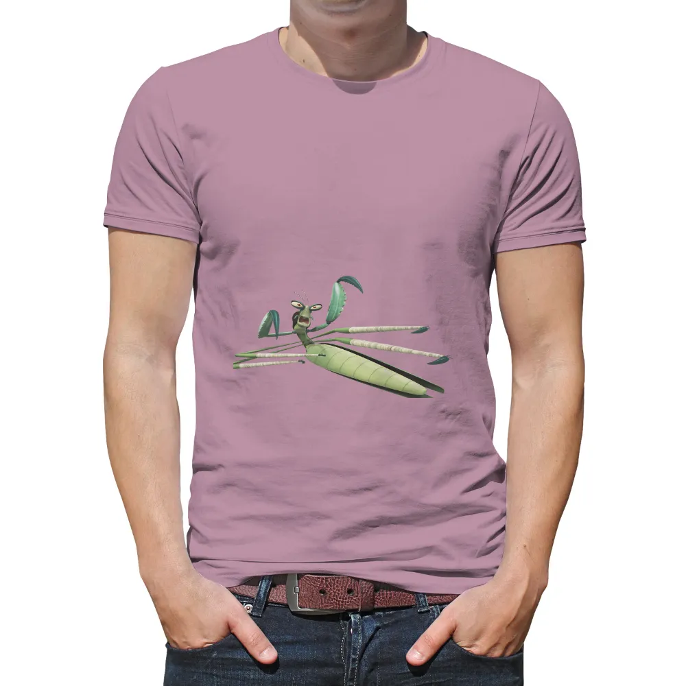 TShirt Design: Praying Mantis - Nature's Warrior|the new day feel the power t shirt