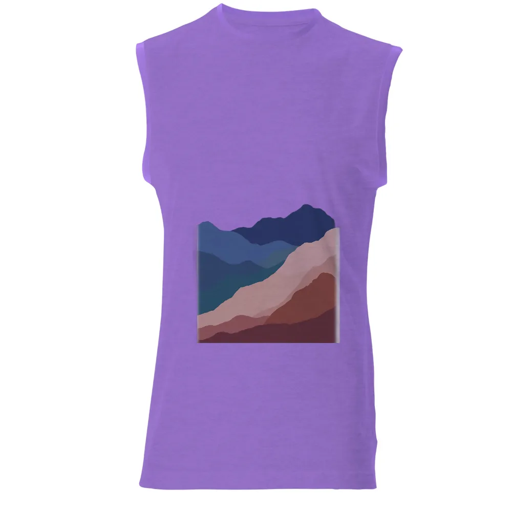 Custom T-Shirt Printing: Layers of Life - Mountains of Resilience|graffiti nature