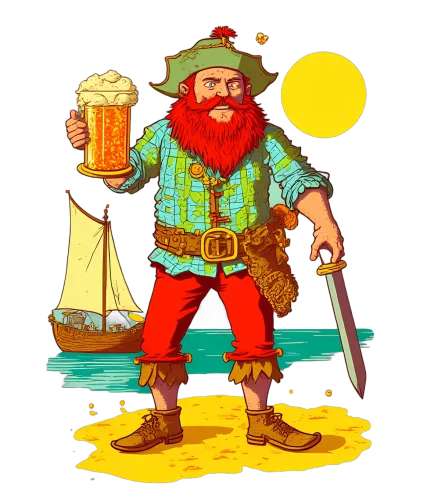 T-Shirts Pattern: Captain Redbeard's Adventure