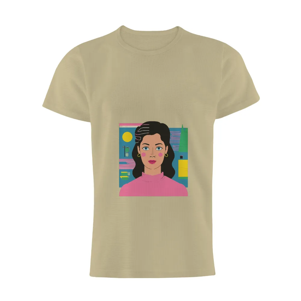 Tee Shirts Printed: Luna's Dreamy Abstract Art|simplicity tee shirt pattern