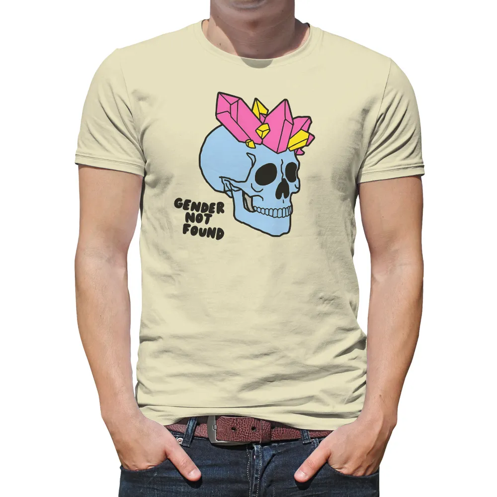 TShirt Printing: Crystal Skull Art | Gender Not Found| Blue skull design