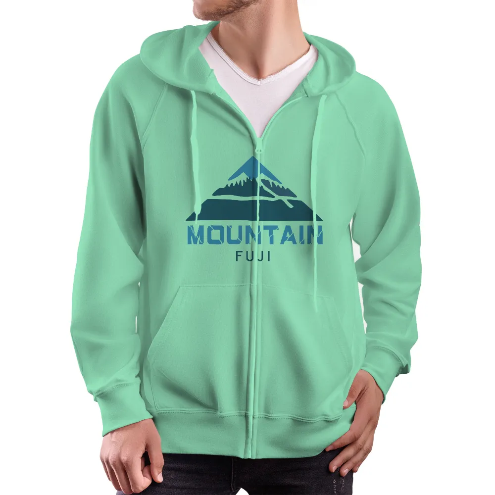 T-Shirts Design: Mount Fuji - Nature's Tranquility|t shirt painting on nature