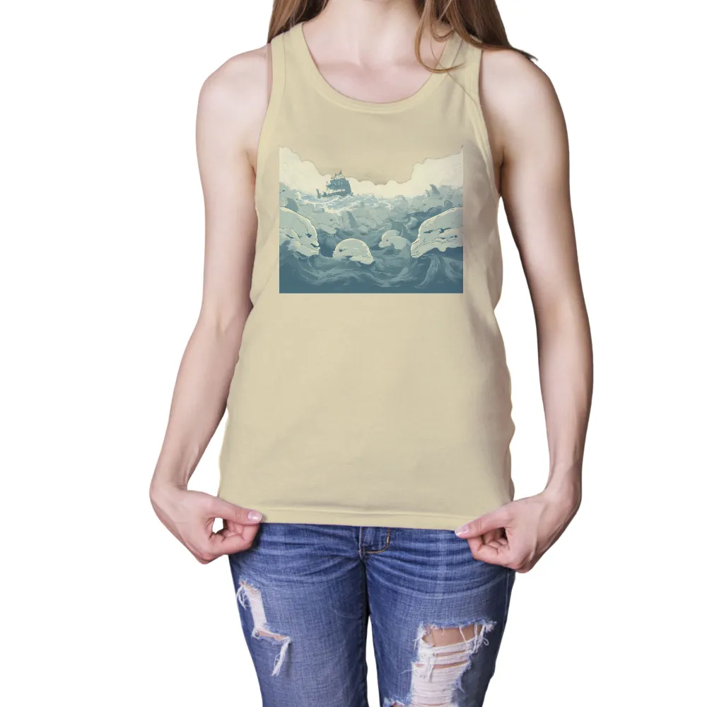 TShirt Design: Dolphins Guiding the Ship Through Storms|rynoskin total insect protection shirt