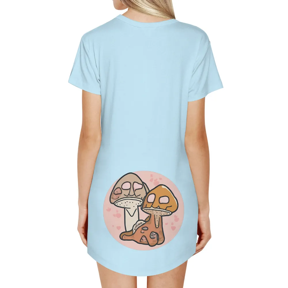 Whimsical Mushrooms: A Love Story in T-Shirts Design|thor love and thunder shirt hot topic