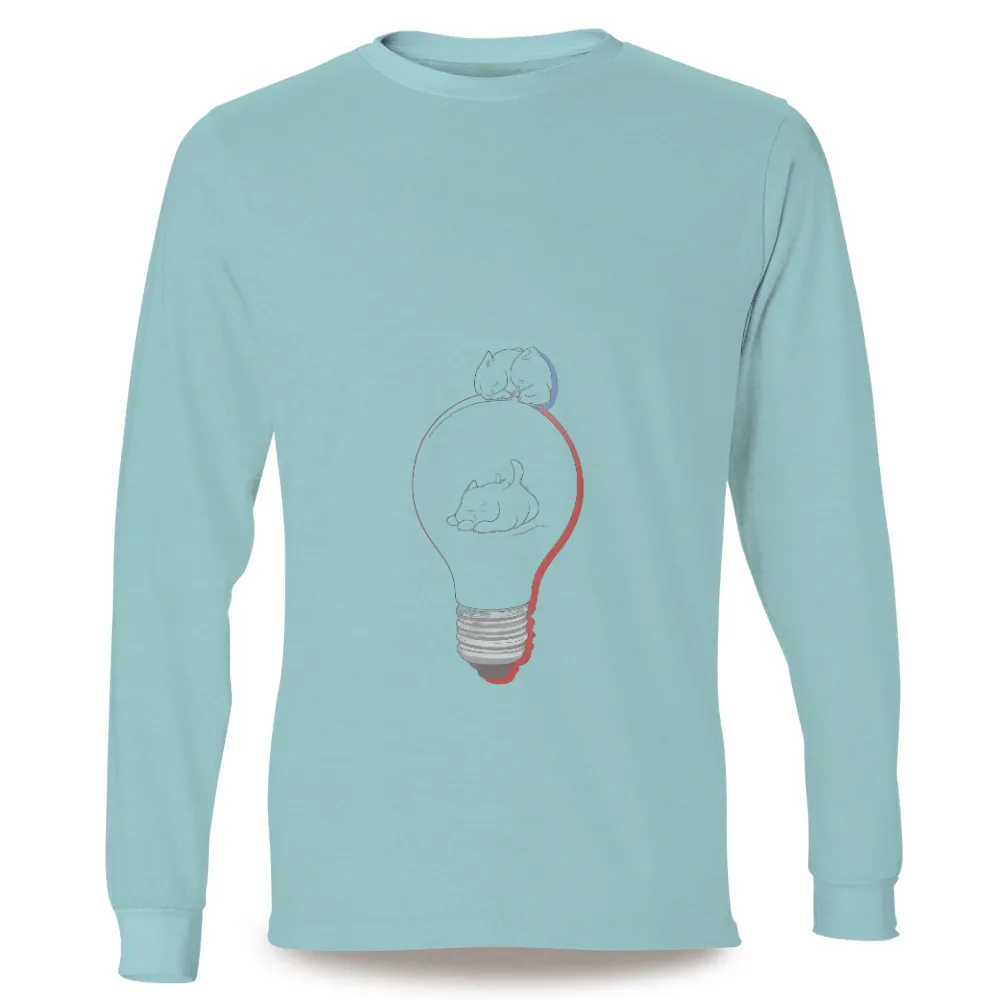 T-Shirts Design: Harmony in a Lightbulb - Cat and Dog Friends|selfish with my time and energy shirt