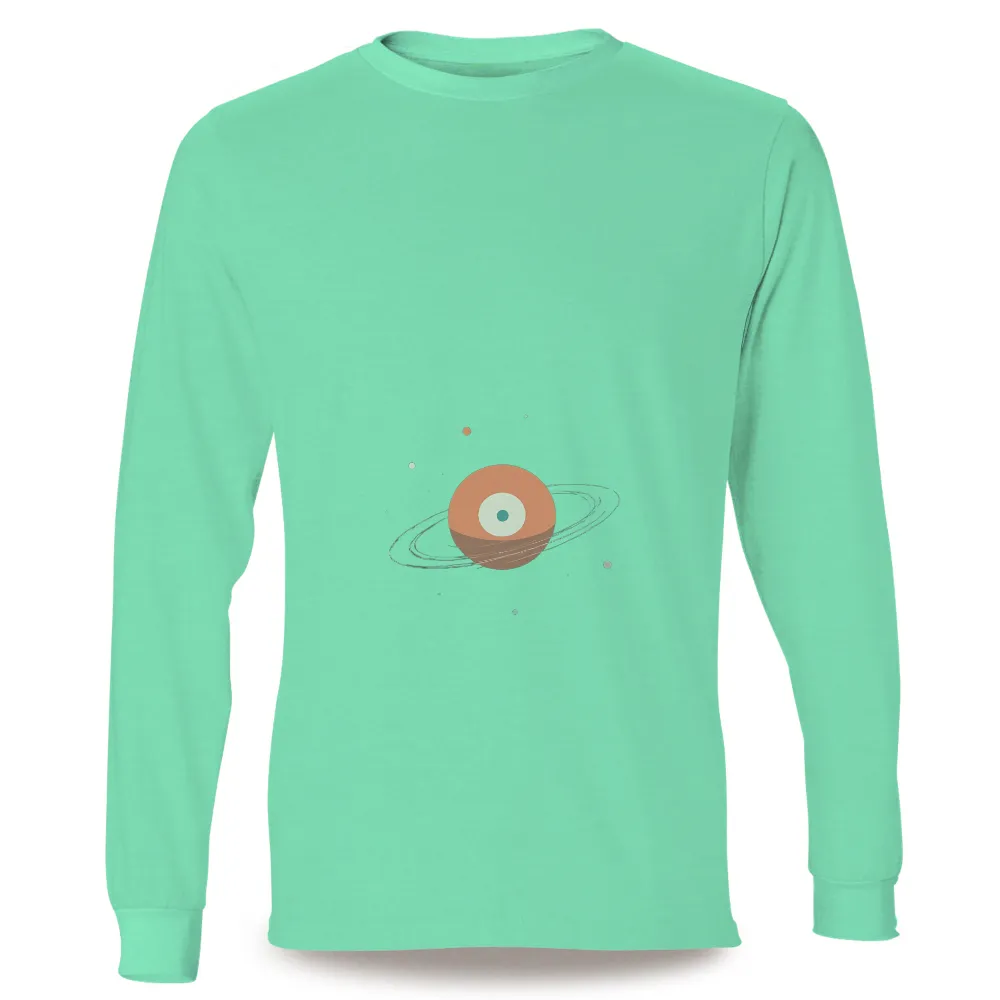 T-Shirt Printing: Celestial Orb with Eye Pattern | Artistic Designs|Celestial orb with eye pattern