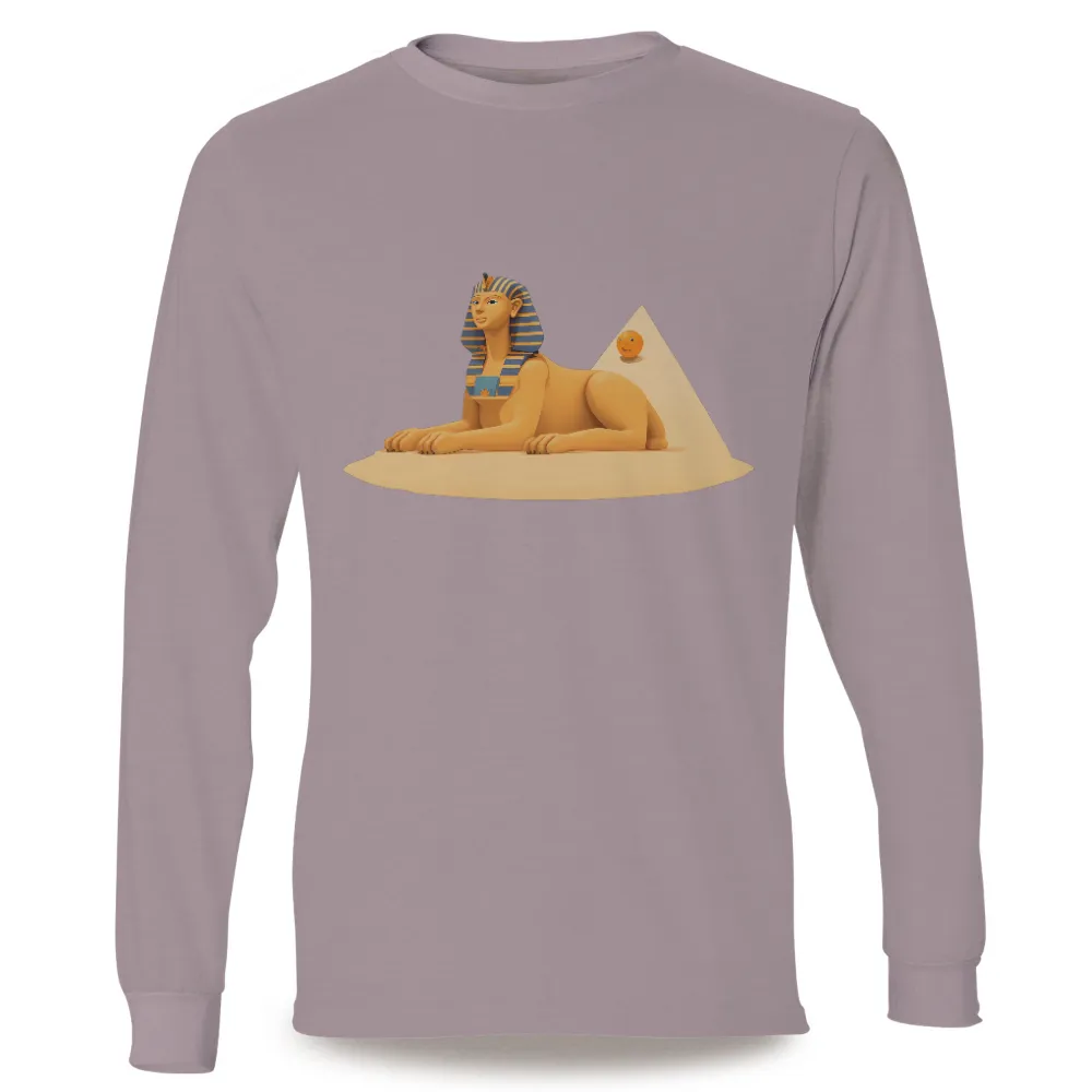 Custom Tee Shirts: Sphinx and Pyramid - Ancient Egyptian Mysticism|hang ten upf 50 sun tee