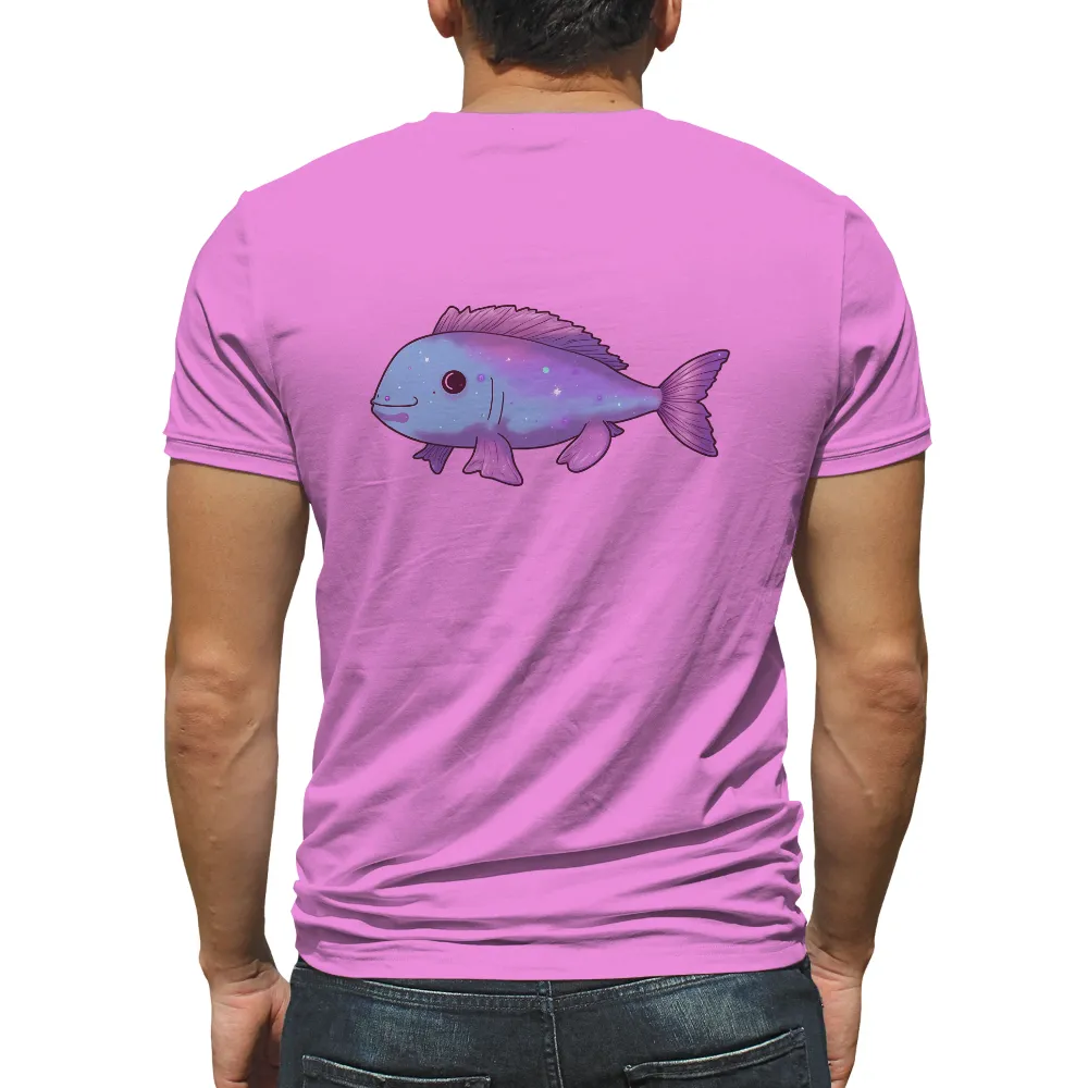 Tee Shirts Printed: Cosmic Fish - Galaxy Exploration|billabong cosmic garden tee