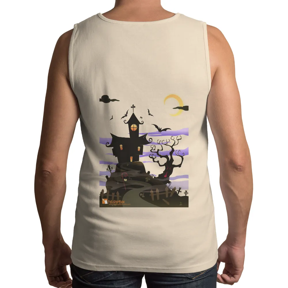 Custom T-Shirt Printing: Spooky Haunted Mansion for Halloween|vineyard vines halloween shirt 2022