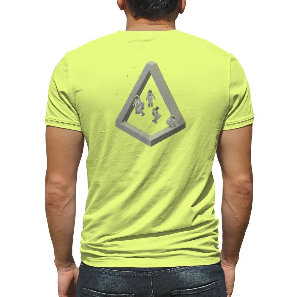 Astronauts Exploring the Impossible Triangle: A Tribute to Space Exploration|australian research and space exploration t shirt