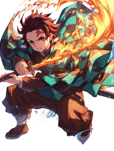 Tanjiro with Fire Breathing - anime no shirt