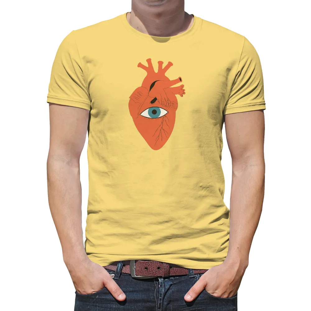 TShirt Design: Heart with Eye - Emotions and Life|i am art everyday t shirt