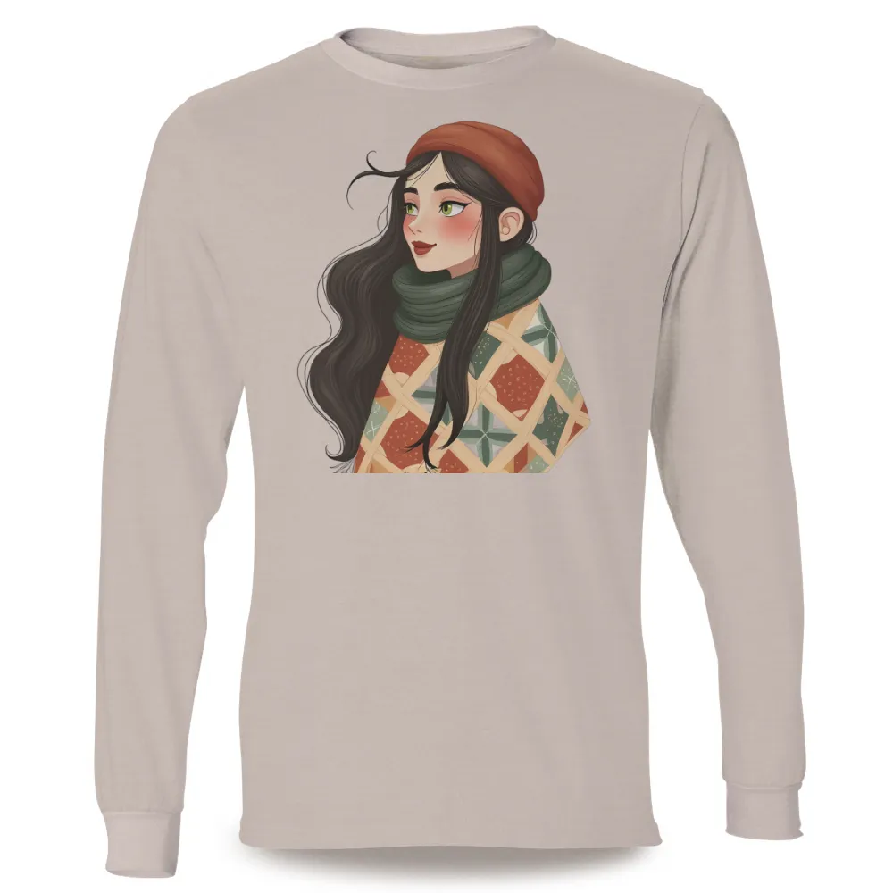 TShirt Design: Embrace Winter Coziness with Elara's Warm Quilt Pattern|winter is coming t shirt women's