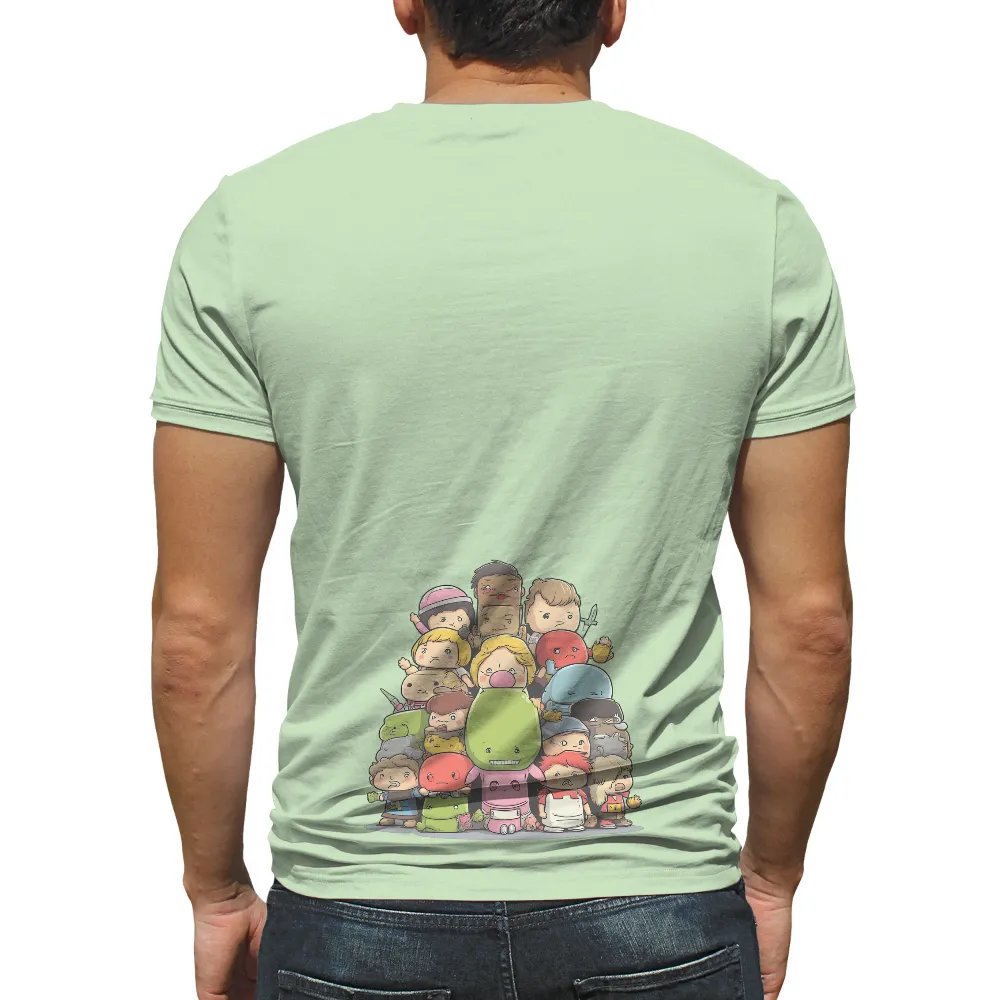 Tee Shirts Printed: Gaming Characters United in Friendship|adventure time shirt sex