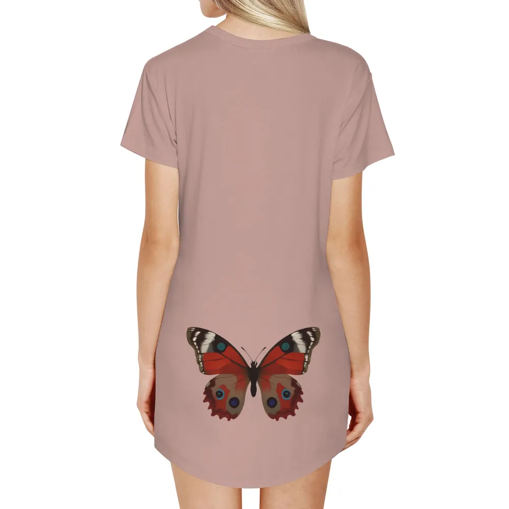 T-Shirts Pattern: The Beauty of Transformation with Peacock Butterfly|limited edition t shirts art