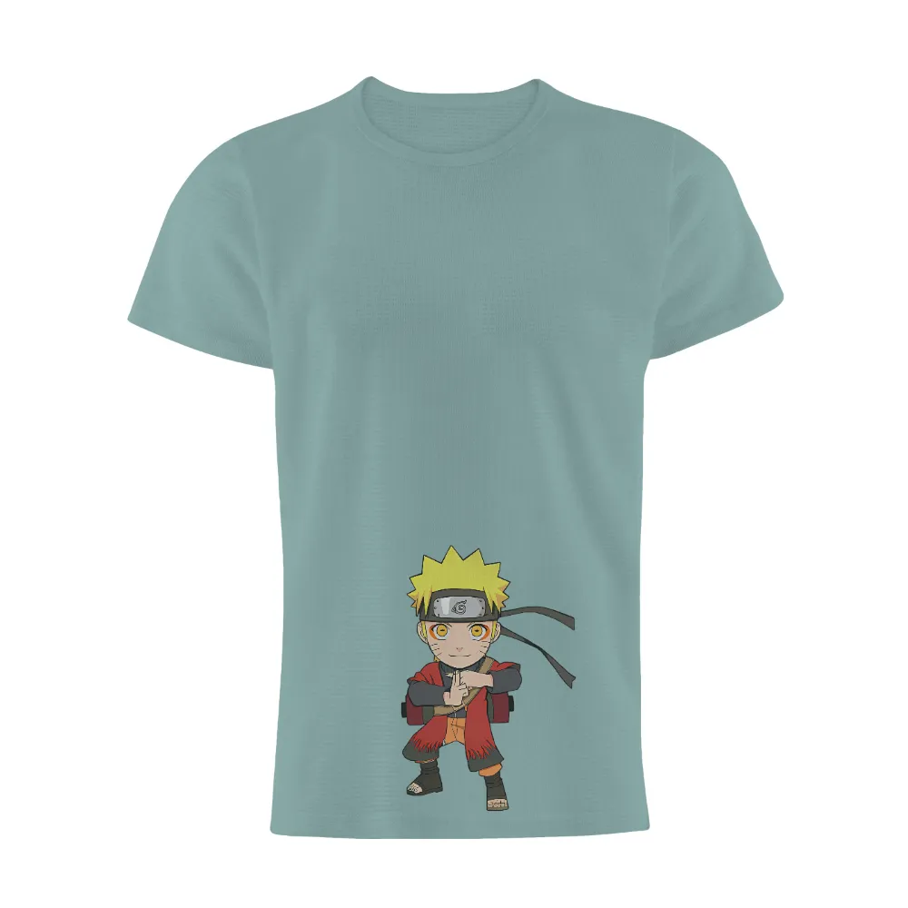 Graphic Tees: Naruto's Determination - Anime Chibi Design|49er fans rocky statue