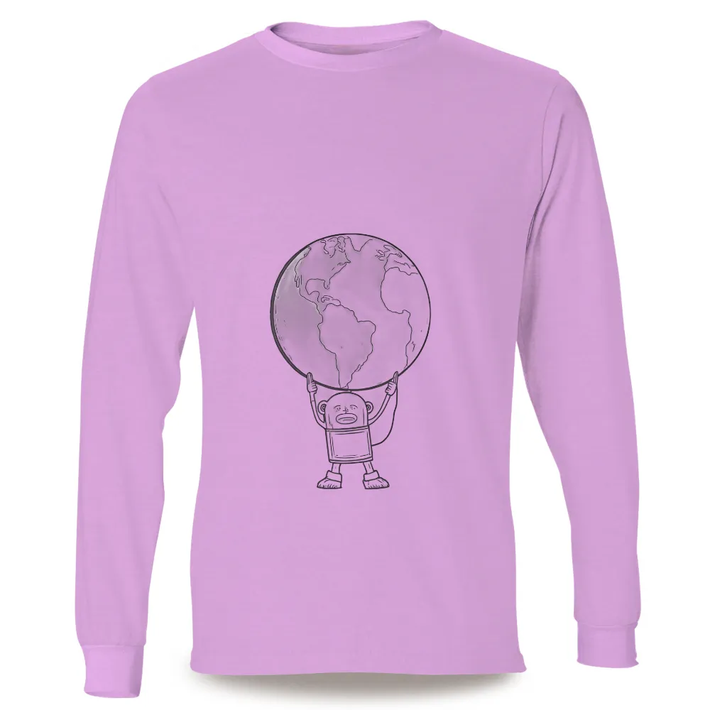 T-Shirt Printing: Carry the World with Resilience and Strength| representation of the planet