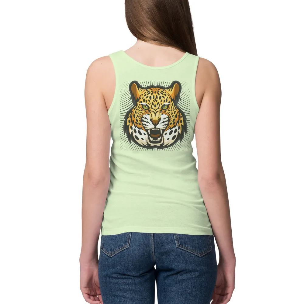 T-Shirts Custom: Fierce Cheetah Power - Artistic Design|2023 new year shirt design