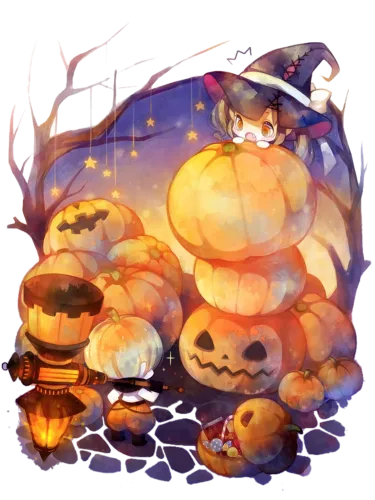 T-Shirts Pattern: Witch's Halloween Celebration with Pumpkins