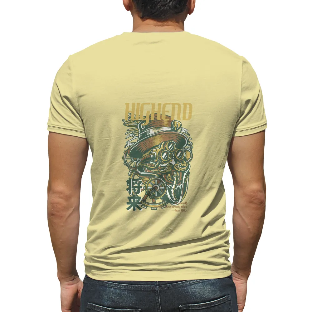 Highend T-Shirts Pattern: A Fusion of Victorian Elegance and Futuristic Technology|futuristic shirt