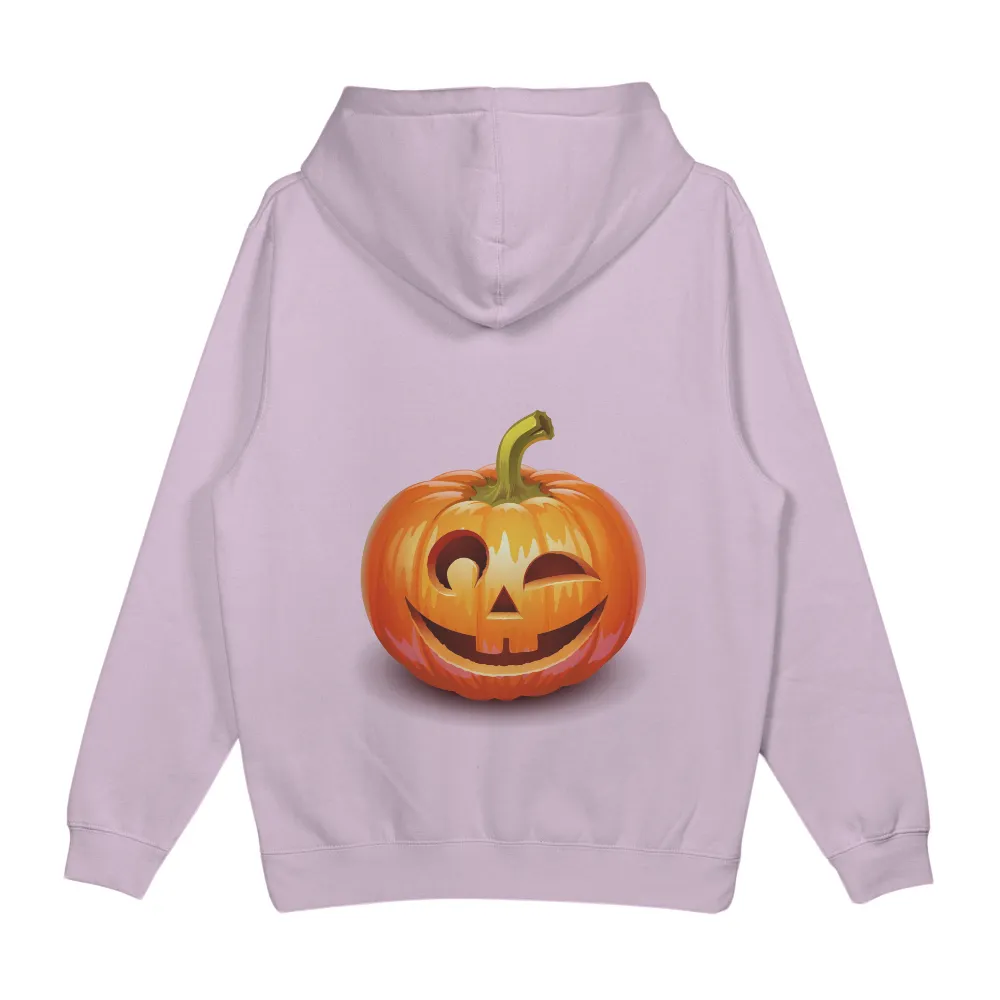 Customized Tee Shirts: Whimsical Halloween Jack-O-Lantern Design|autumn falls white shirt