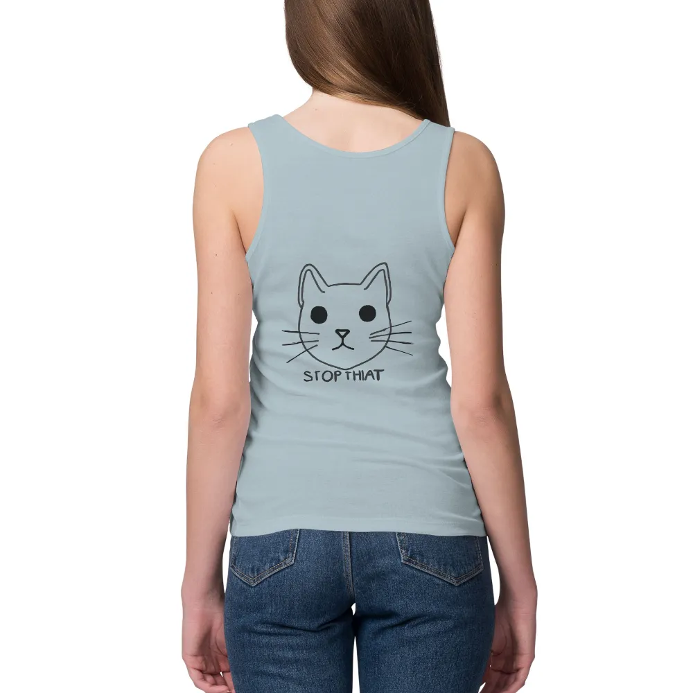 Customized Tee Shirts: Whiskers the Cat - STOP THAT|cartoon network sleeve