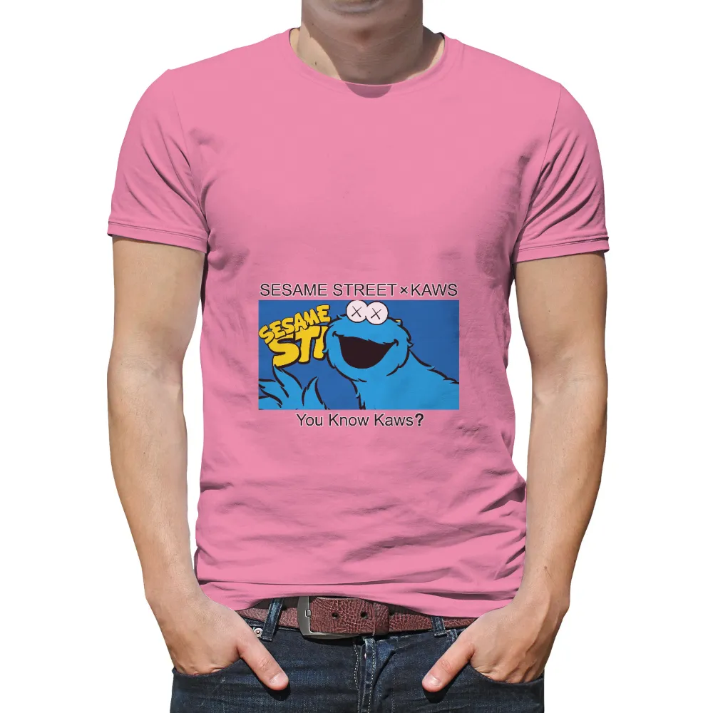 Custom Tee Shirts: You Know KAWS? - Cookie Monster x KAWS|cookie monster red sox shirt