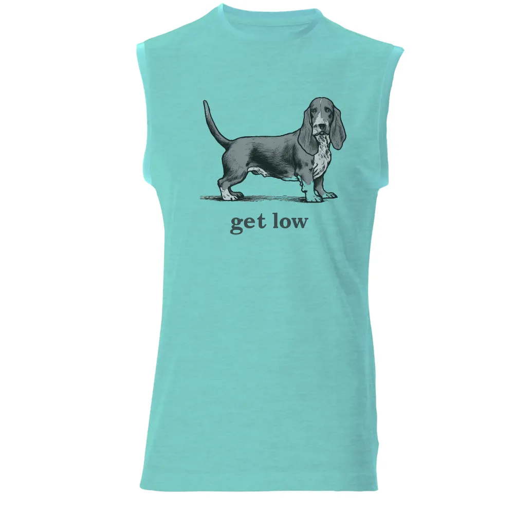 Shirts Graphic Tees: Get Low with Max the Basset Hound|vintage style band tees