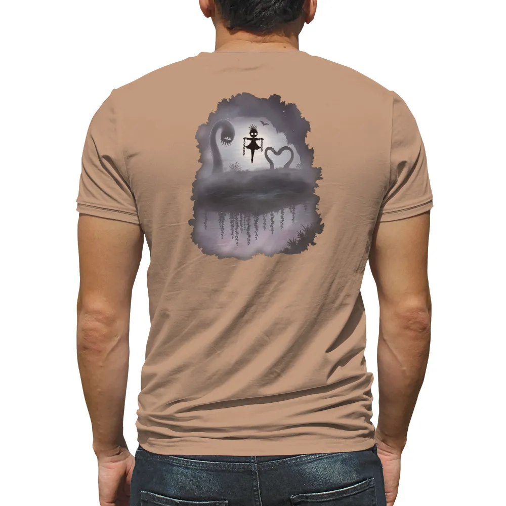 Tee Shirt Printing: Surreal Silhouette - Control and Emotion| heart shape