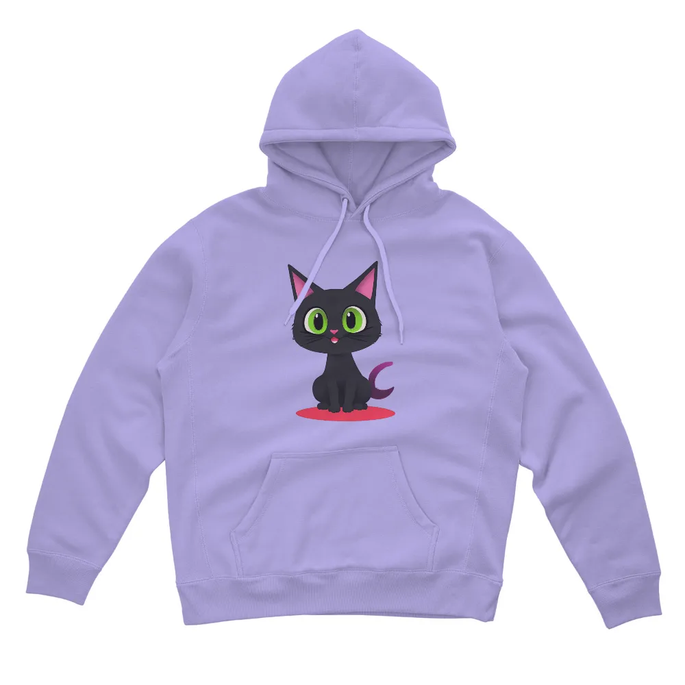 Luna the Black Cat Tee Shirt Printing: Whimsical Good Luck Charm|hidden village naruto shirt