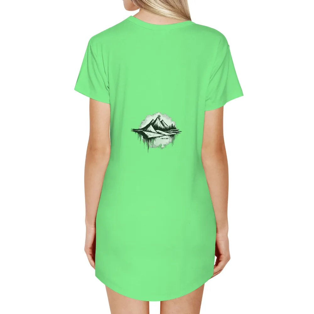 Graphic Tees: Mountains Reflect Inner Peace|nature graphic tees