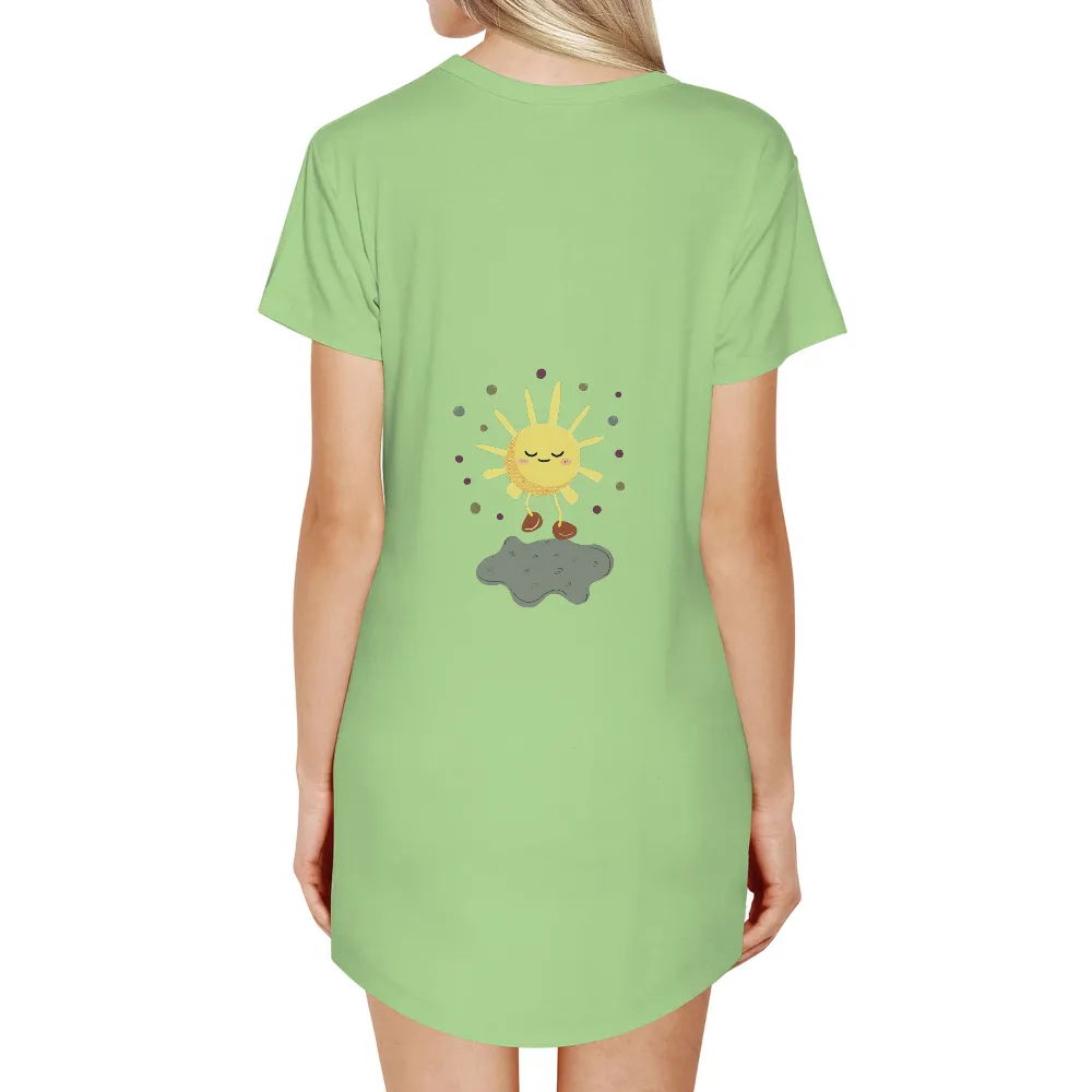 Custom T-Shirt Printing: Spread Joy with Sol, the Little Sun|womens hang ten sun shirt