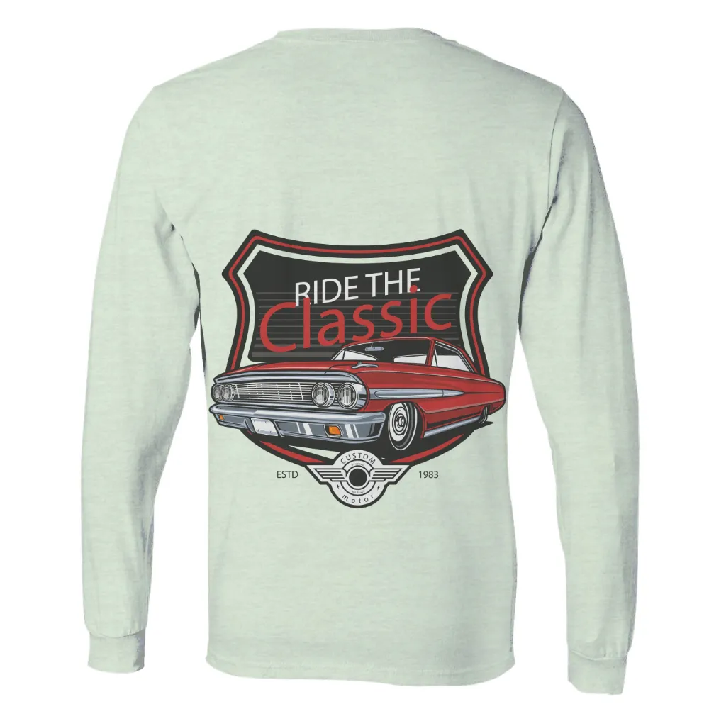 Ride the Classic T-Shirt Printing: Celebrate Vintage Automotive Culture|miller lite moon vintage wash tee