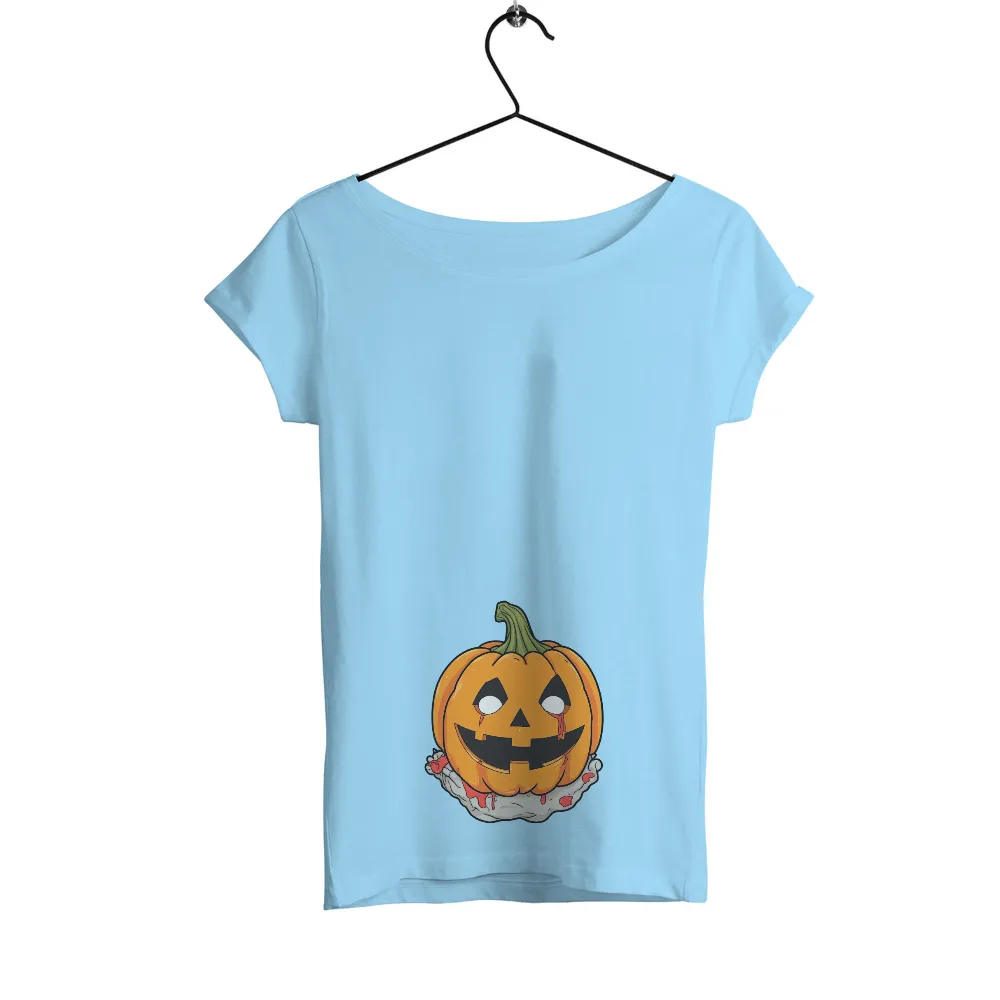 Graphic Tees: Spooky Pumpkin Jack-O-Lantern Design for Halloween|diet starts monday shirt skeleton