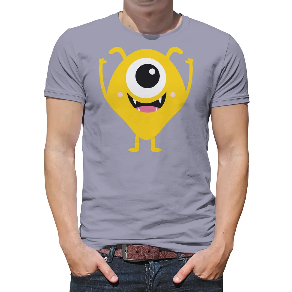 T-Shirts Pattern: Whimsical Yellow Monster Spreading Joy|cute aesthetic roblox t shirt