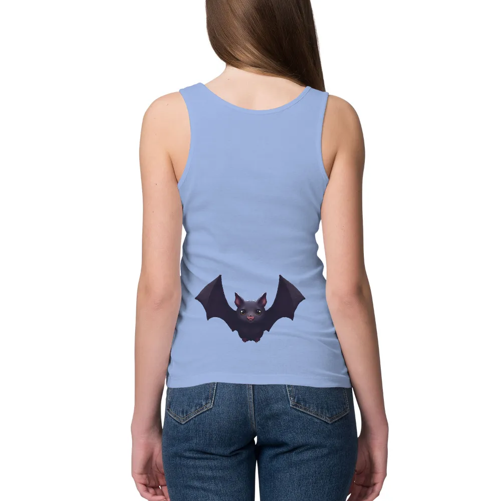 T-Shirts Custom: Luna's Night Adventures - Cute Bat Design|cute t shirt in roblox