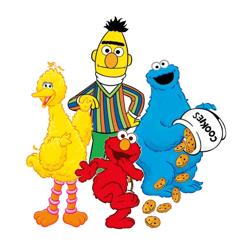 Sesame Street Characters T-Shirts Design: Spread Joy with Big Bird, Bert, Elmo, and Cookie Monster