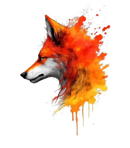 Shirts Graphic Tees: Fire Fox - A Beacon of Hope and Strength