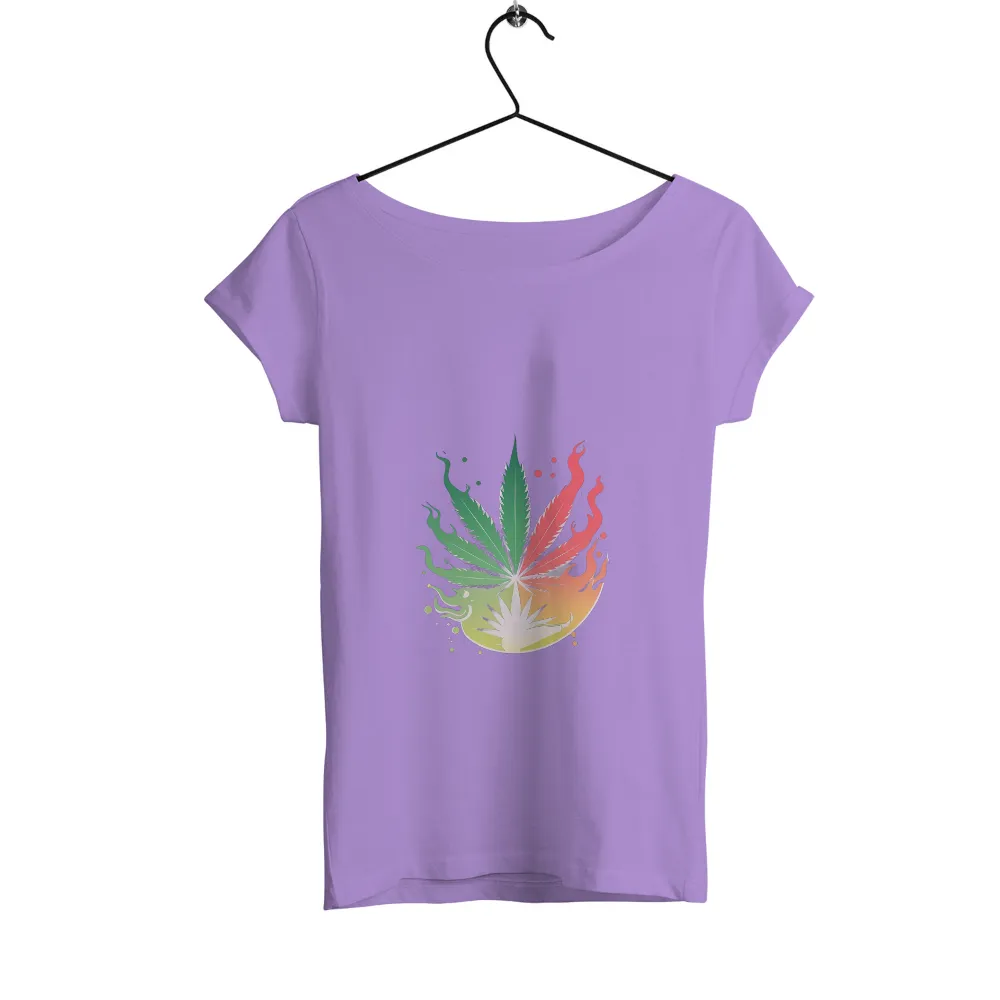 Flame Leaf T-Shirt Printing: Nature Meets Fire|t shirt painting on nature