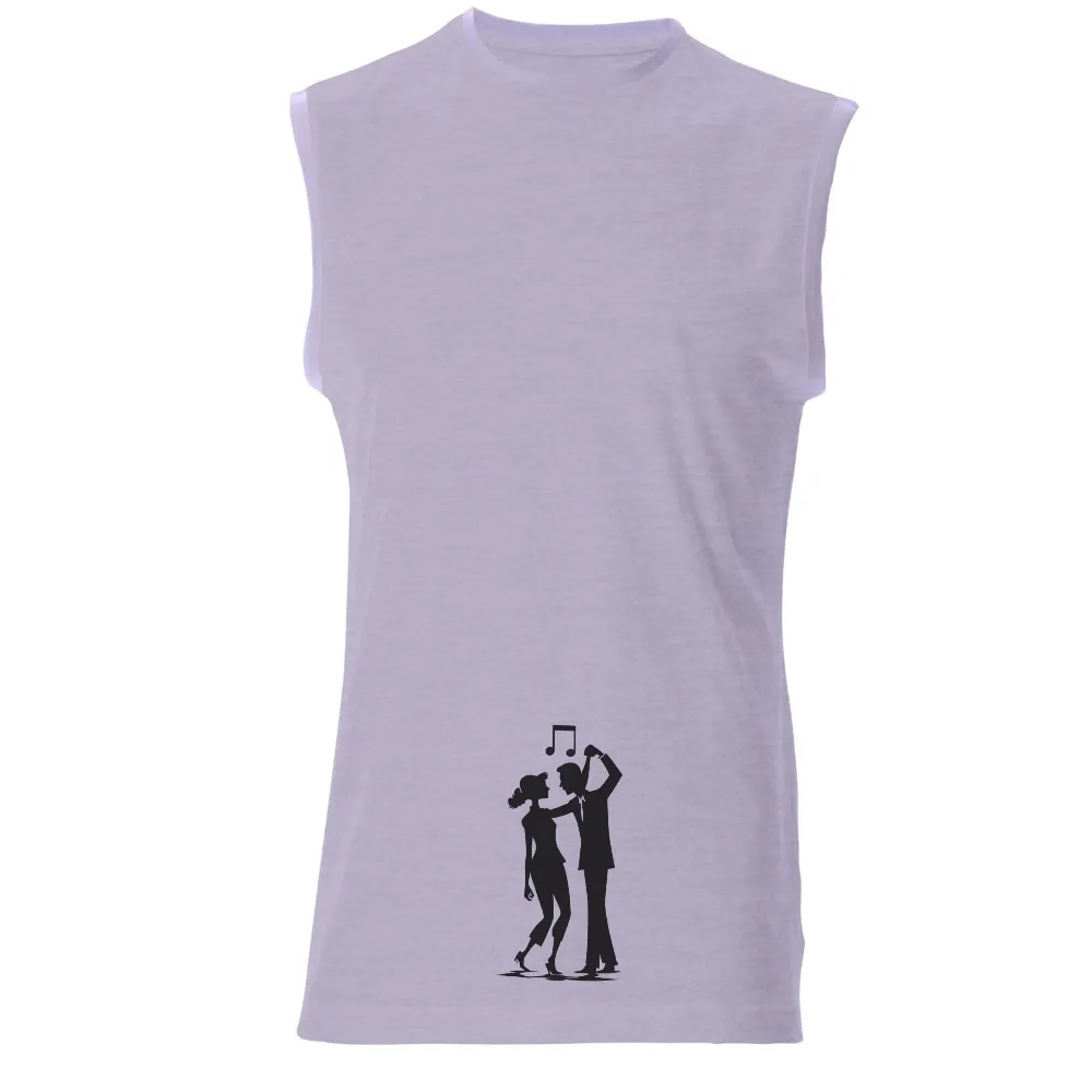 T-Shirt Printing: Dance Under the Stars - Romance and Connection| elegant design