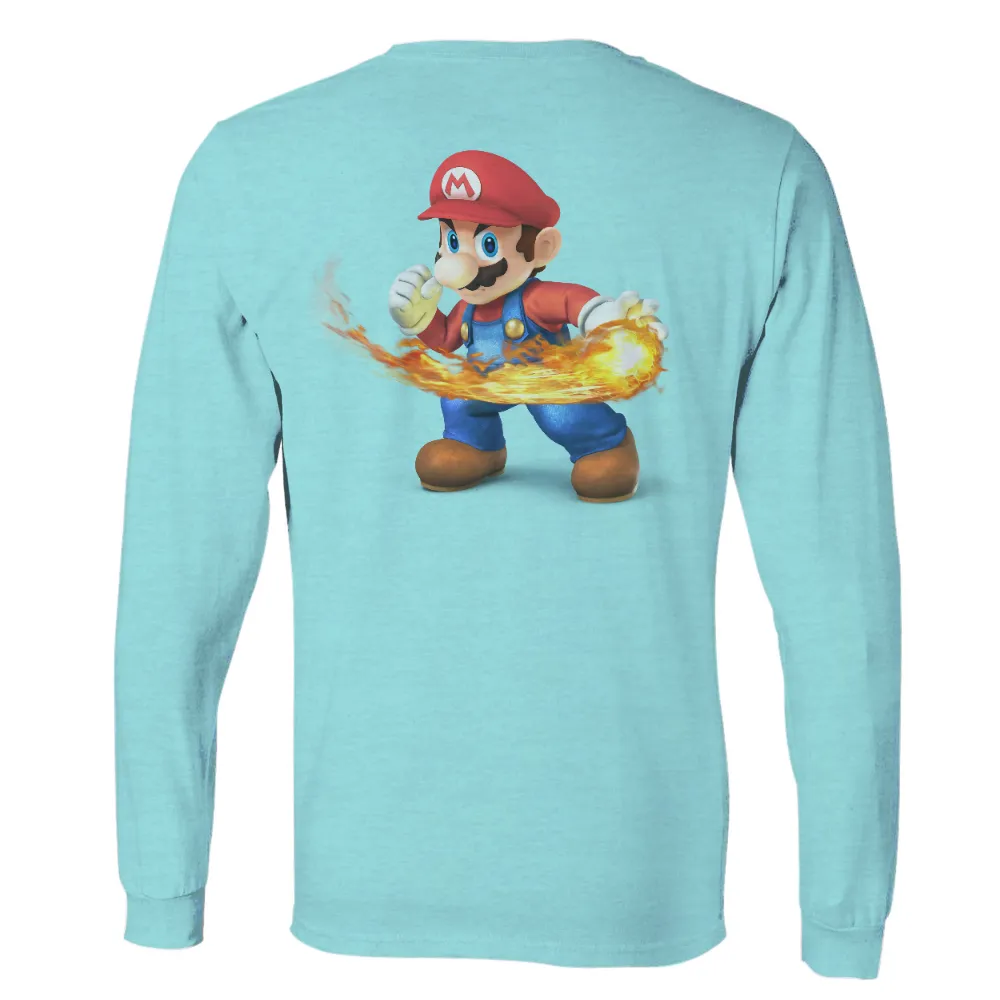 T-Shirts Custom: Mario's Fireball Adventure|classic game tees